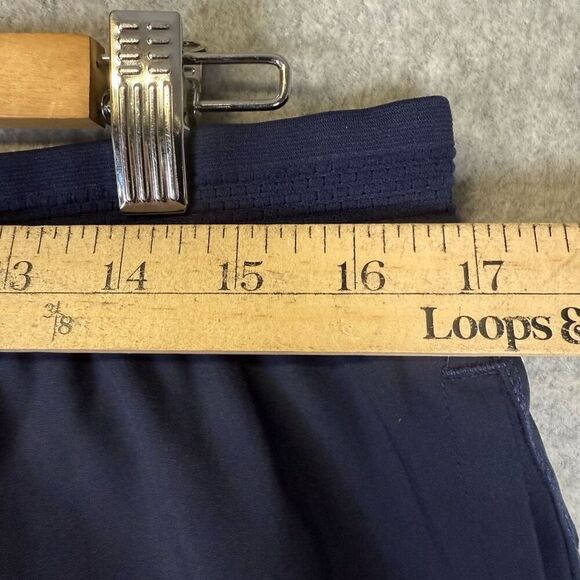 Fabletics Mens Size Large Athletic Shorts Navy Blue Elastic Waistband Stretch - Picture 3 of 7